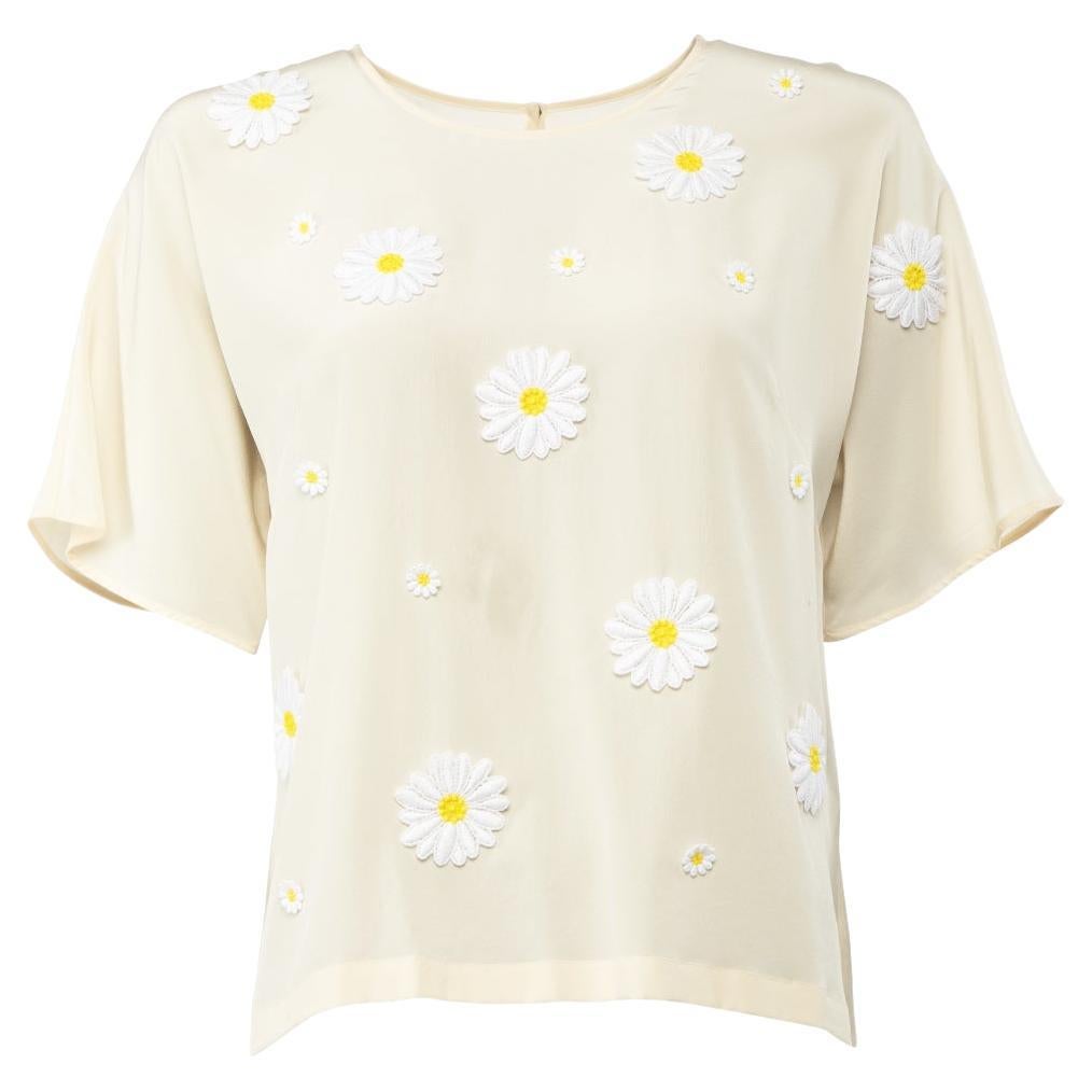Pre-Loved Dolce & Gabbana Women's Cotton Floral Embroidered Shirt