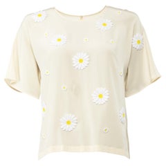 Dolce & Gabbana - Chemise en coton brodée de fleurs pour femmes, très appréciée