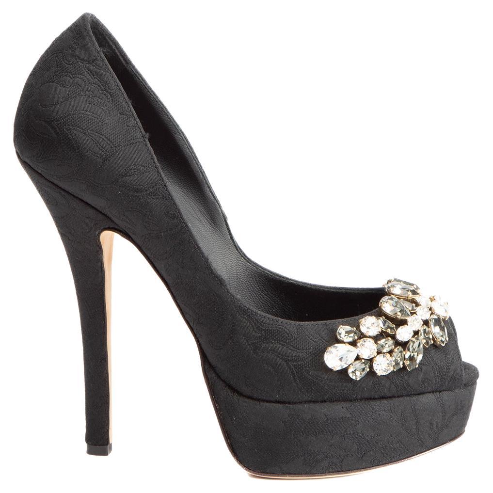 Dolce & Gabbana Coral Exotic Leather Heels Sandals Shoes