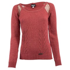 Pre-Loved Dolce & Gabbana Women's Knit Jumper with Lace