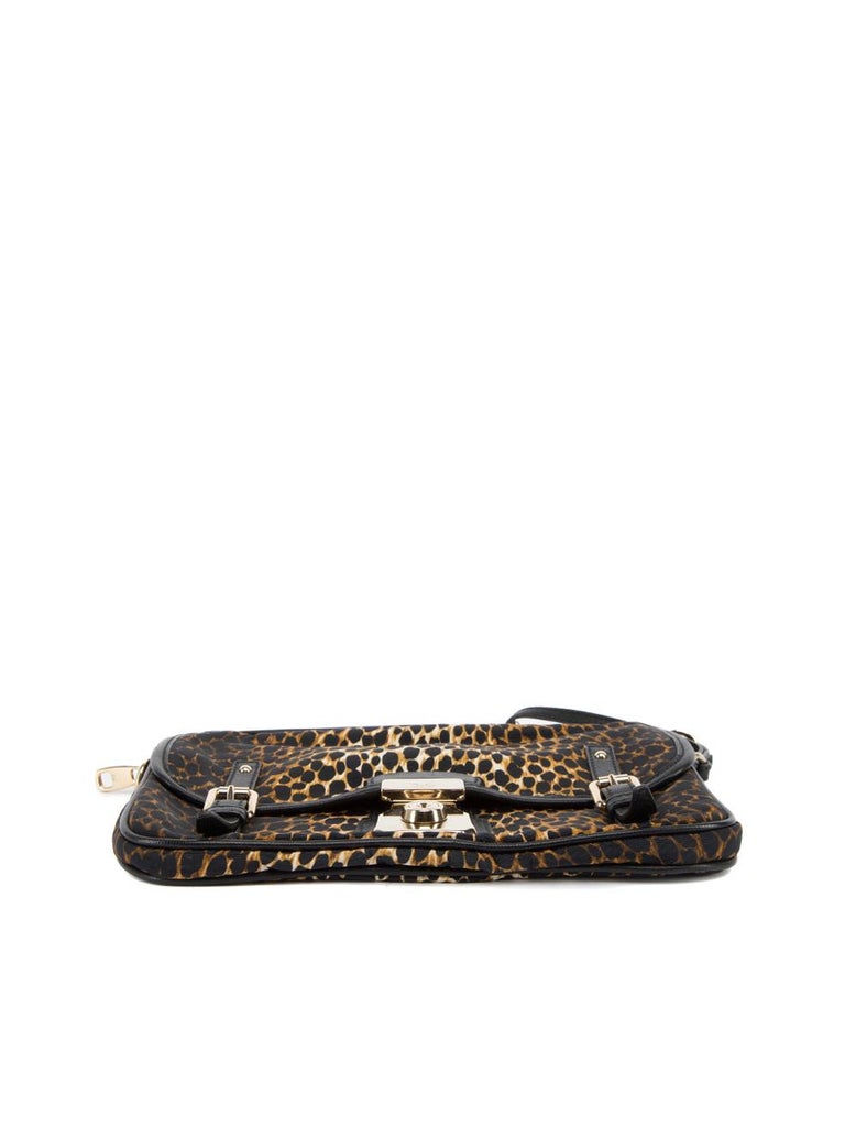 Pre-Loved Dolce and Gabbana Women's Leopard Print Allyson Wristlet ...
