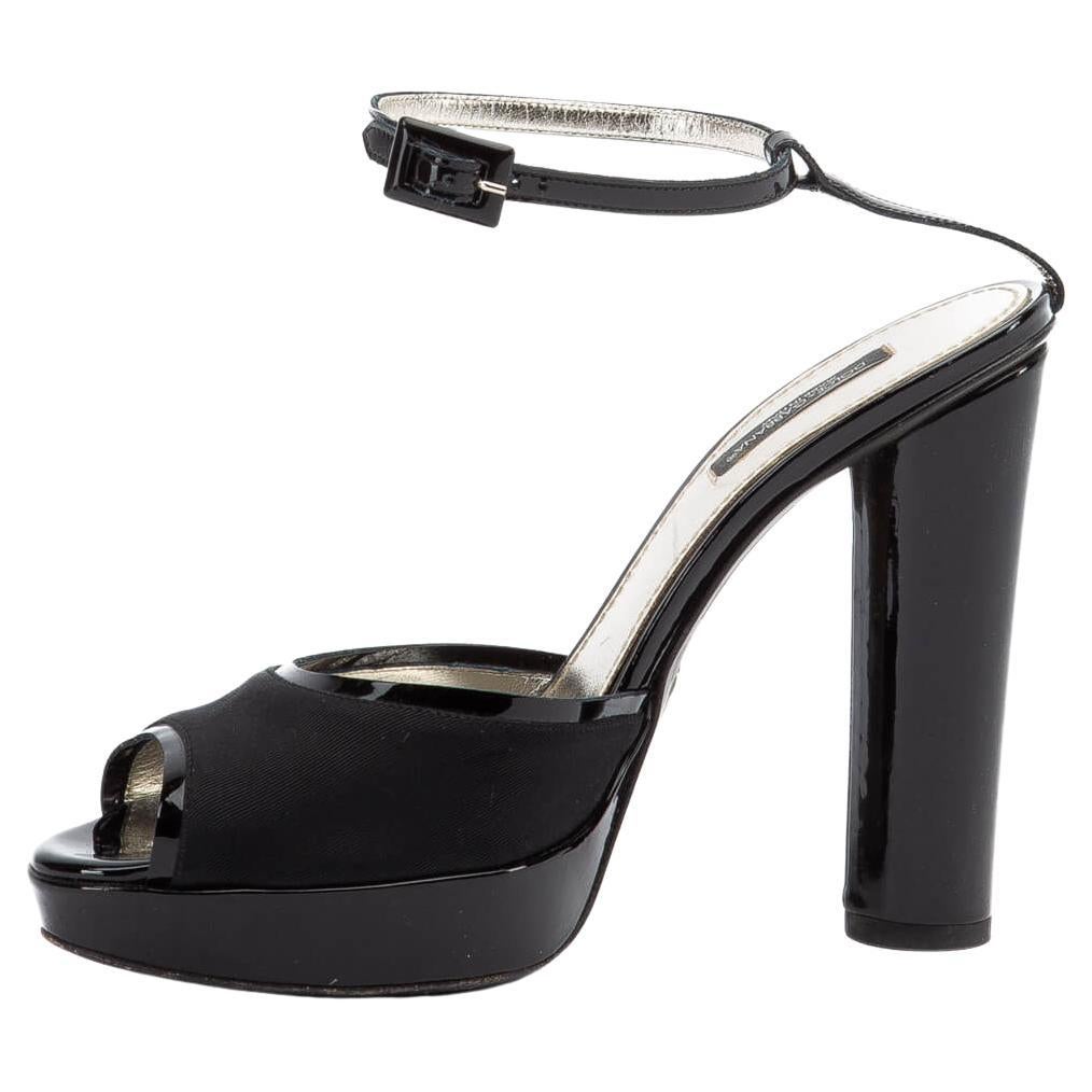 Dolce & Gabbana Black Divers Leather Flats Slides Sandals Beachwear Shoes main image 1