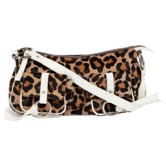 Pre-Loved Dolce & Gabbana Women's Pony-hair Leopard Shoulder Bag