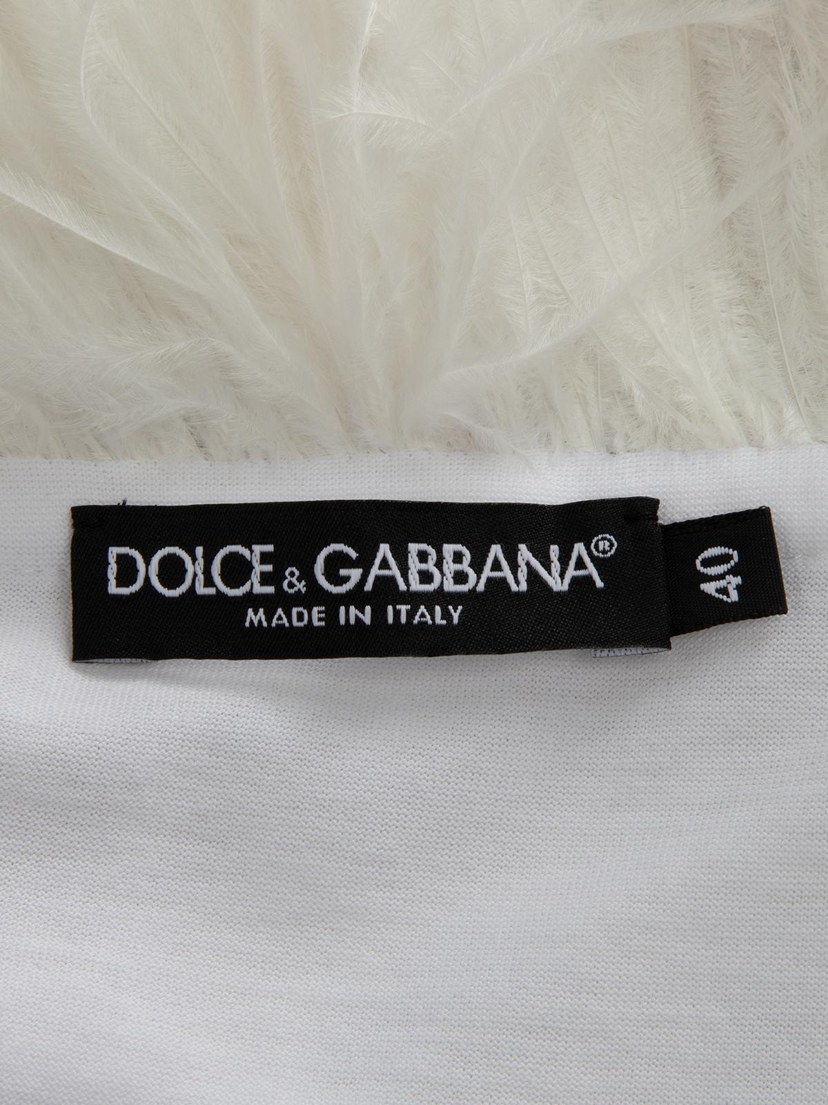 Pre-Loved Dolce & Gabbana Women's Top with Feathers 2
