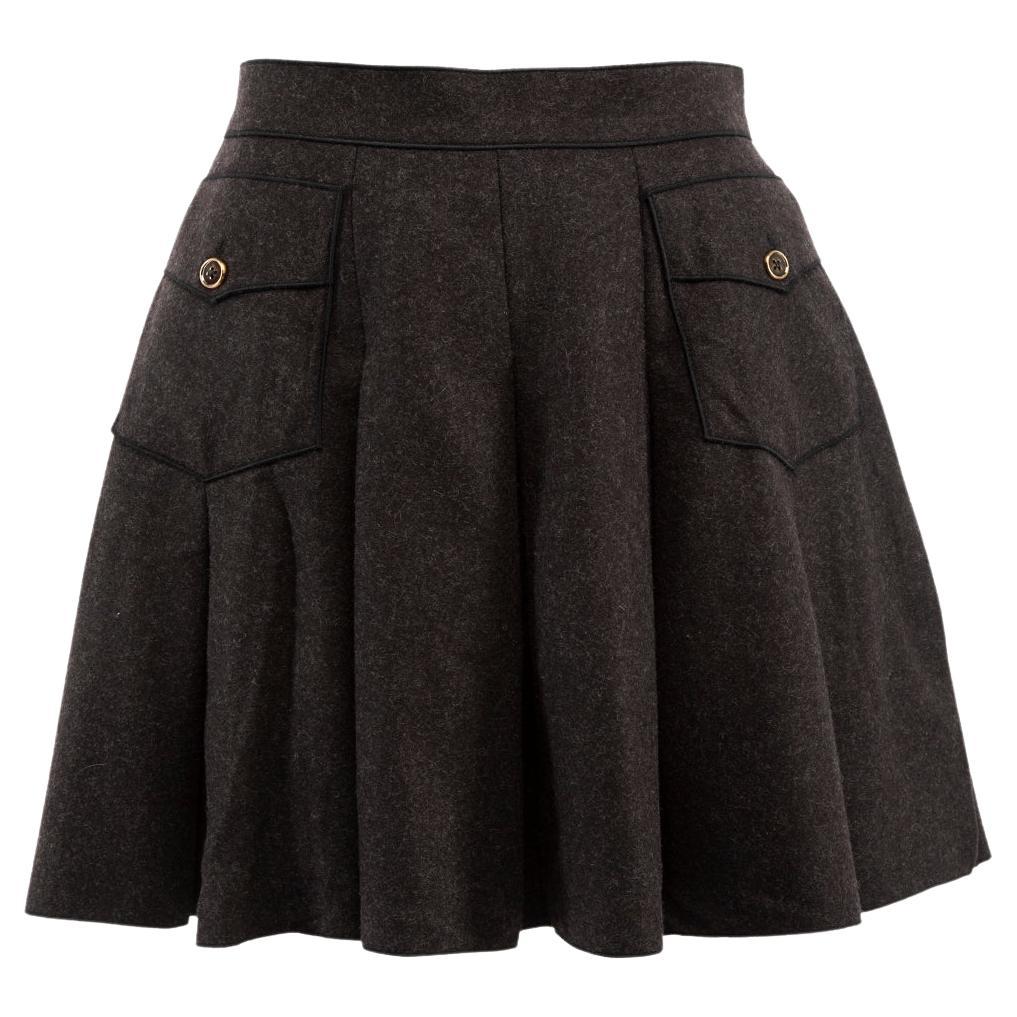 Dolce and Gabbana Beaded Mini Skirt with Rhinestone Waistband at 1stDibs
