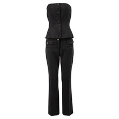 Pre-Loved Dolce & Gabbana Women's Wool Trousers and Corset Top Set