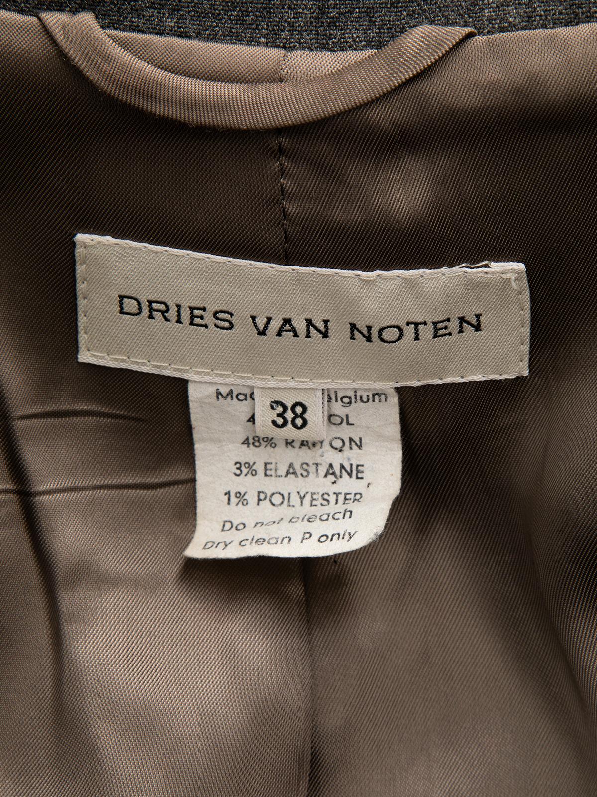 Pre-Loved Dries Van Noten Women's Cuff Cut Out Blazer 3