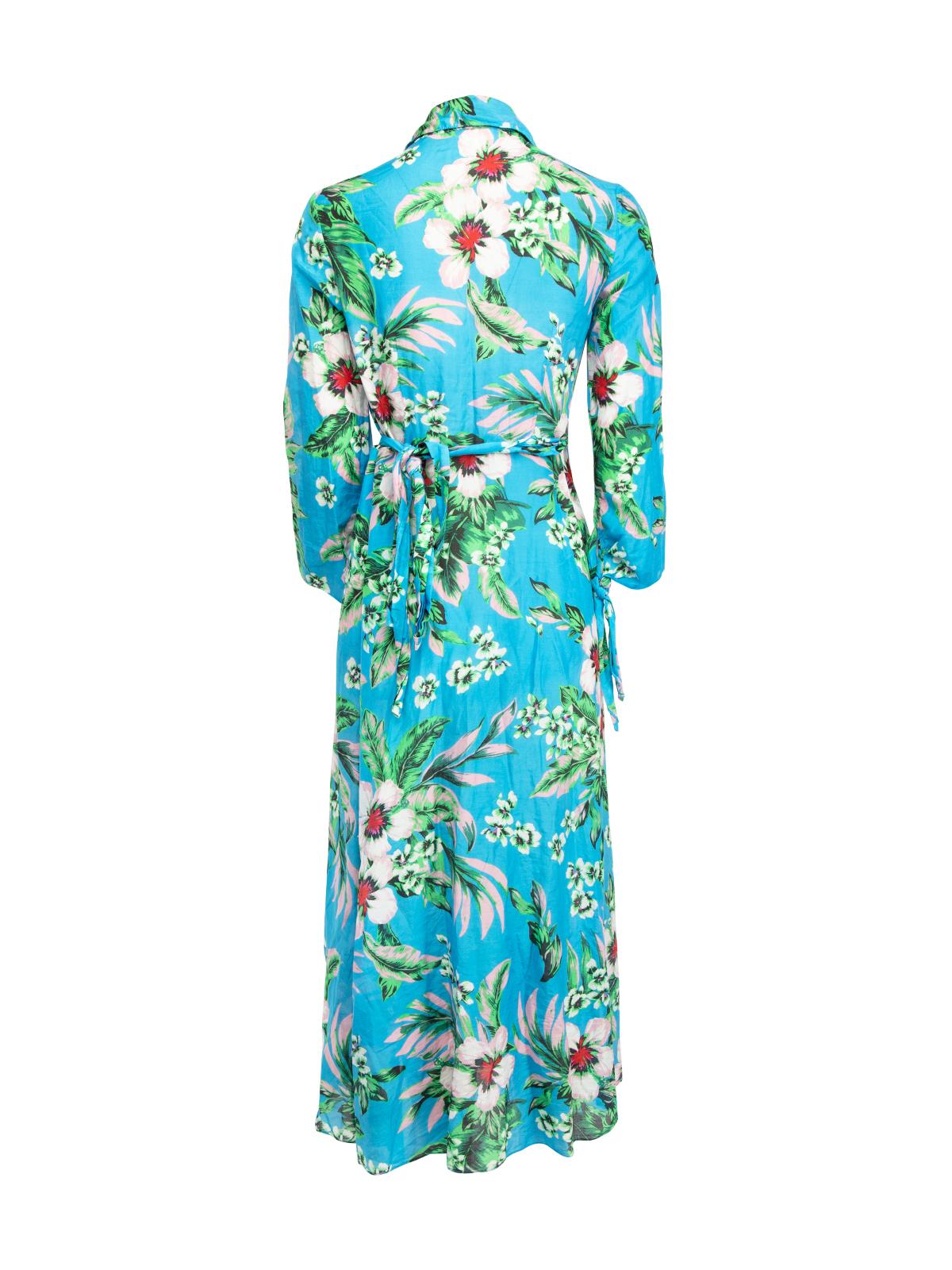 Pre-Loved DVF West Women's Floral Pattern Wrap Dress In Excellent Condition In London, GB