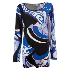 Pre-Loved Emilio Pucci Women's Multicolour Abstract Pattern Top