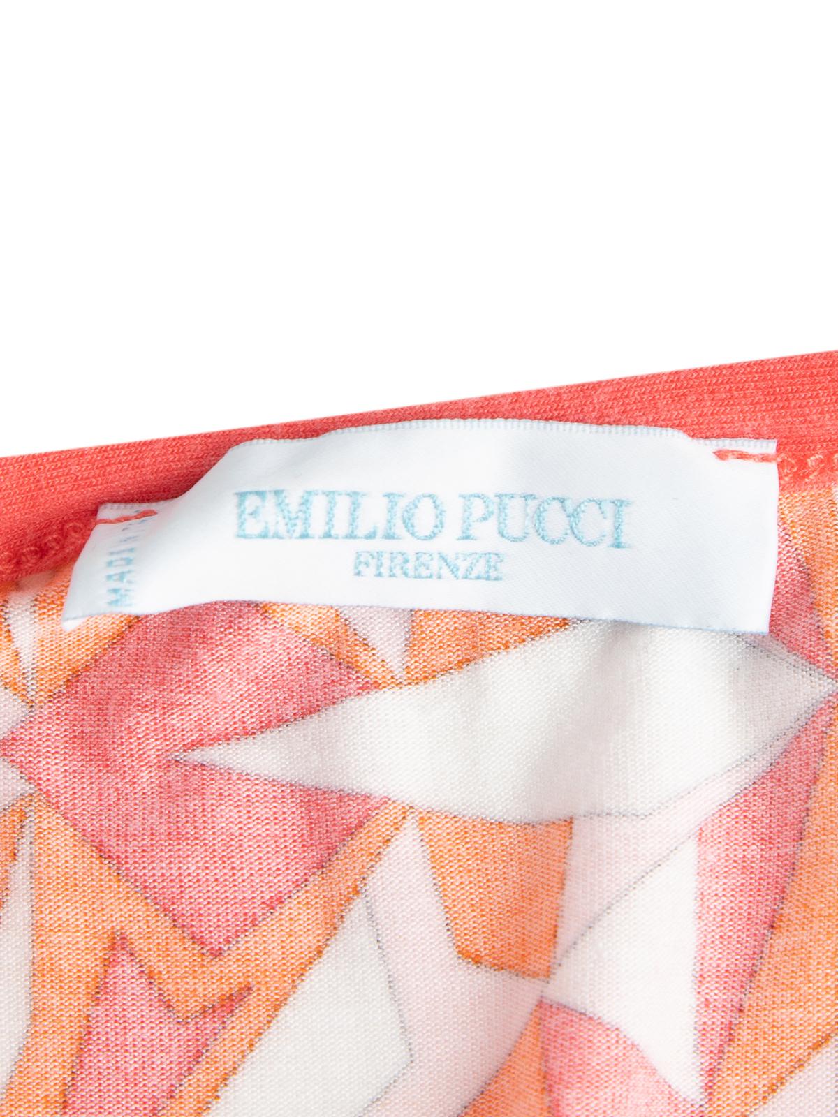 Pre-Loved Emilio Pucci Women's Multicoloured Tank Top For Sale 2