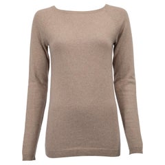 Pre-Loved Eric Bompard Women's Beige Cashmere Sweater