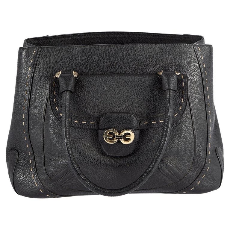 Pre-Loved Escada Women's Black Top Handle Bag For Sale at 1stDibs