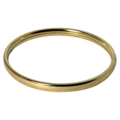 Pre-loved European oval bracelet made of 14 carat yellow gold 