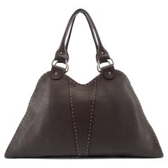 Pre-Loved Fendi Women's Brown Leather Selleria Sporty Tote Bag