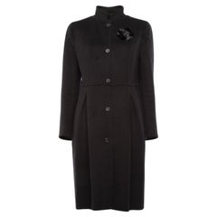 Pre-Loved Fendi Women's Cashmere Coat Black