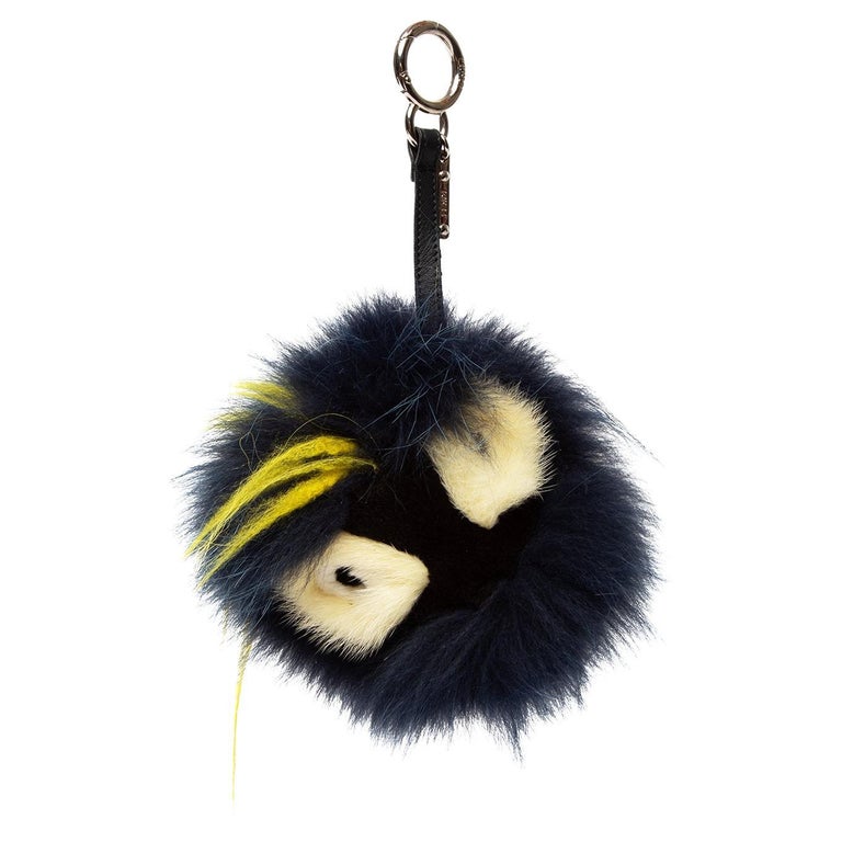 Pre-Loved Fendi Women's Monster Key Chain Bag Charm For Sale at 1stDibs
