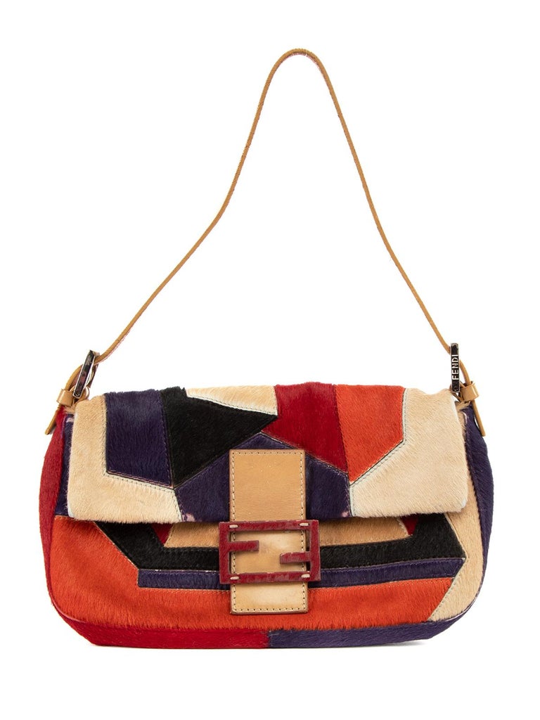 Pre-Loved Fendi Women's Patchwork Vintage Baguette In Good Condition In London, GB