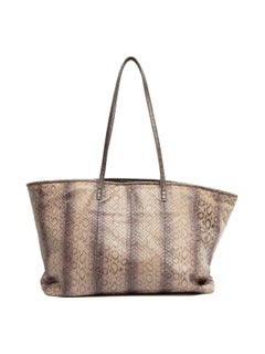 Pre-Loved Fendi Women's Python Selleria Shopping Roll Tote Bag