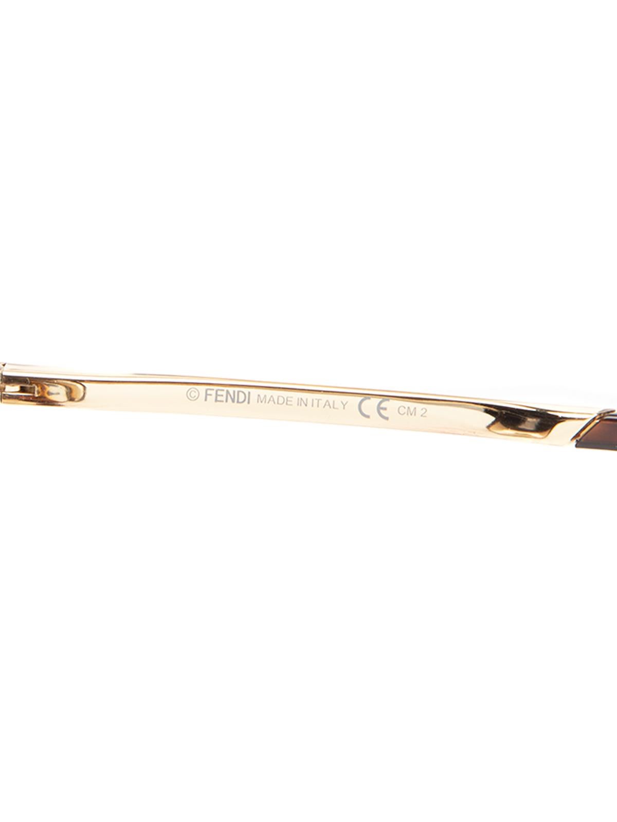 Pre-Loved Fendi Women's Tortoiseshell Brown Sunglasses *FF 0021/F/S 1