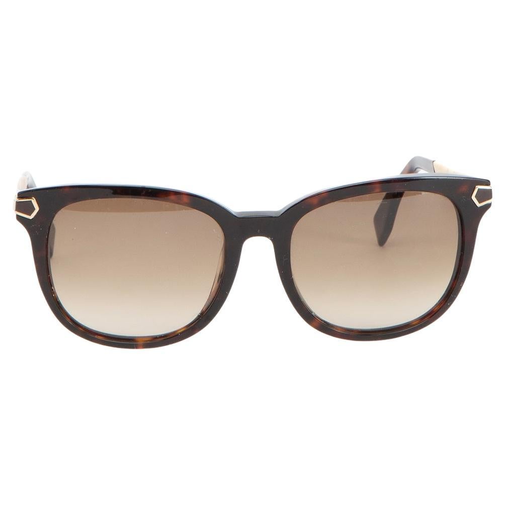 Pre-Loved Fendi Women's Tortoiseshell Brown Sunglasses *FF 0021/F/S