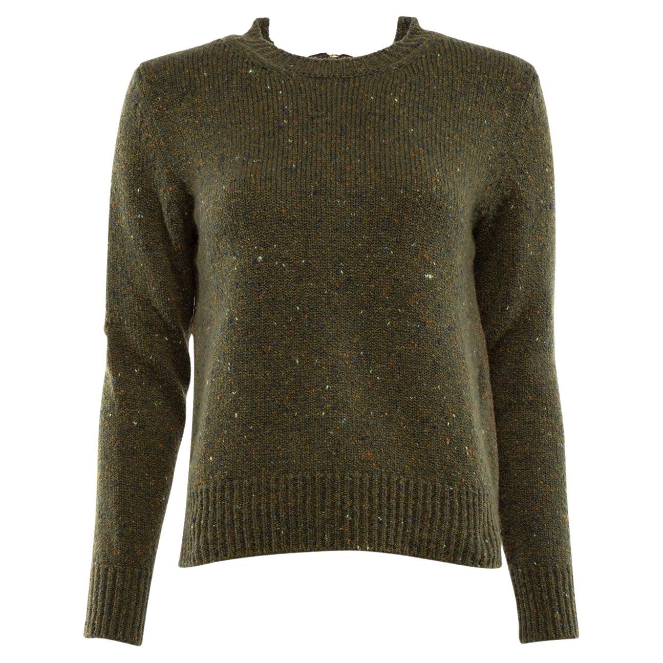 Fendi Women's Wool Zip up Back Jumper 