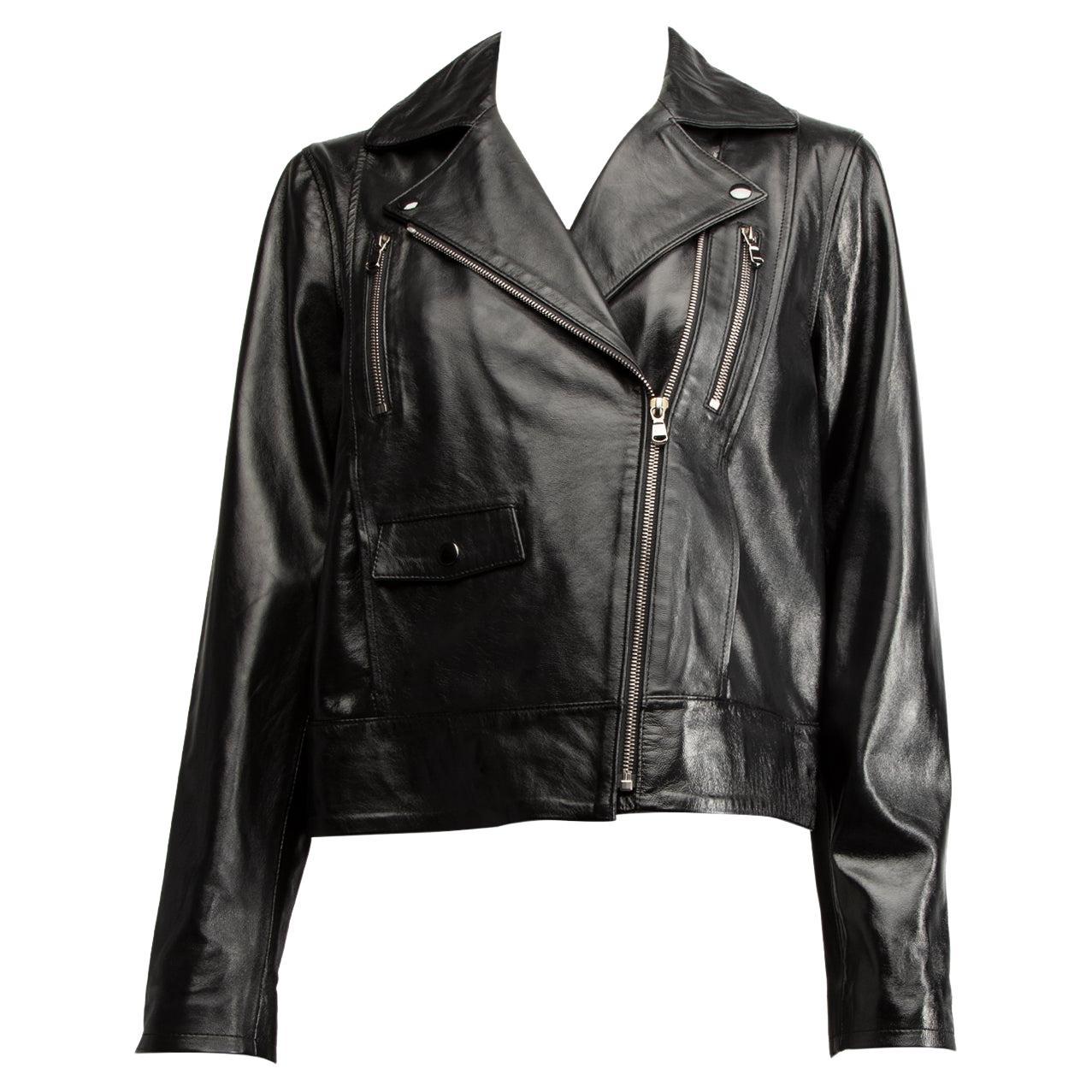 Pre-Loved Framè Women's Frame Leather Jacket For Sale at 1stDibs ...
