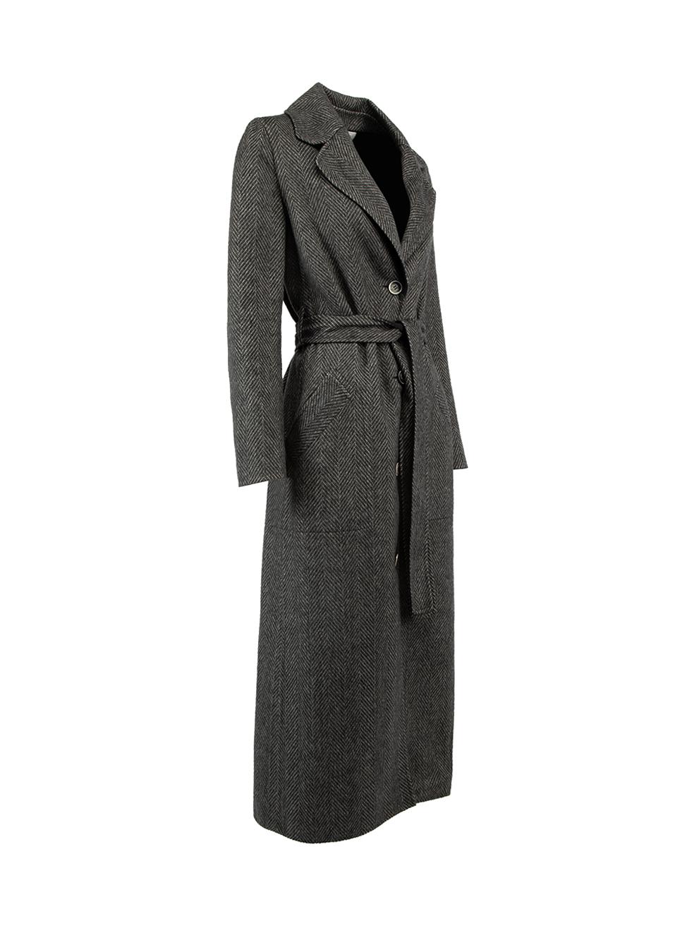 CONDITION is Very good. Hardly any wear to coat is evident. Pilling to cashmere fabric and slight discolouring to brand label can be seen on this used Gabriela Hearst designer resale item. Details Multicolour- Grey and black Cashmere Reversible coat