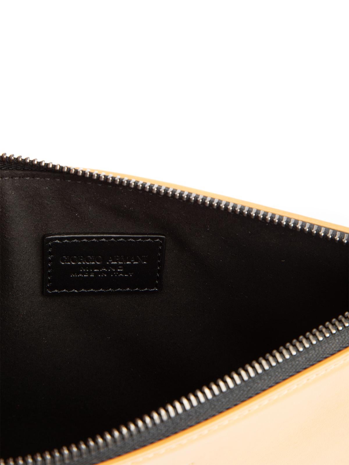 Pre-Loved Giorgio Armani Prive Women's Leather Clutch Bag In Excellent Condition In London, GB