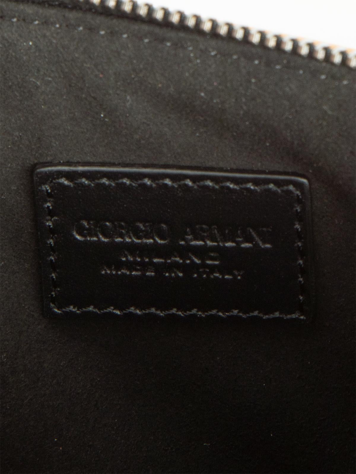 Pre-Loved Giorgio Armani Prive Women's Leather Clutch Bag 3