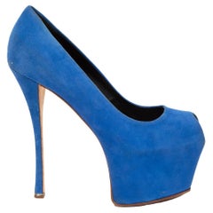 Pre-Loved Giuseppe Zanotti Women's Electric Blue High-Platform Heels