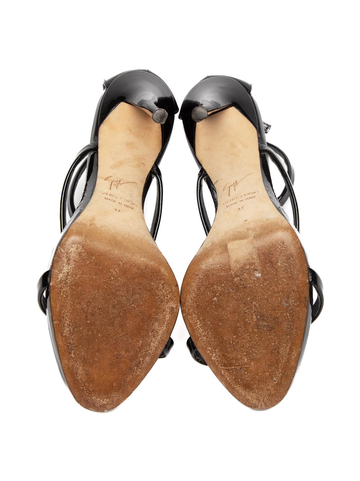 Pre-Loved Giuseppe Zanotti Women's Leather Harmony Sandals Heels 1