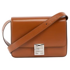 Pre-Loved Givenchy Women's Brown 4G Medium Crossbody Bag