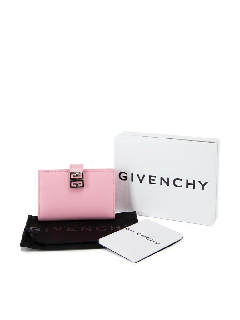 Pre-Loved Givenchy Women''s 4G Kartenetui aus rosa Kalbsleder im Angebot  bei 1stDibs