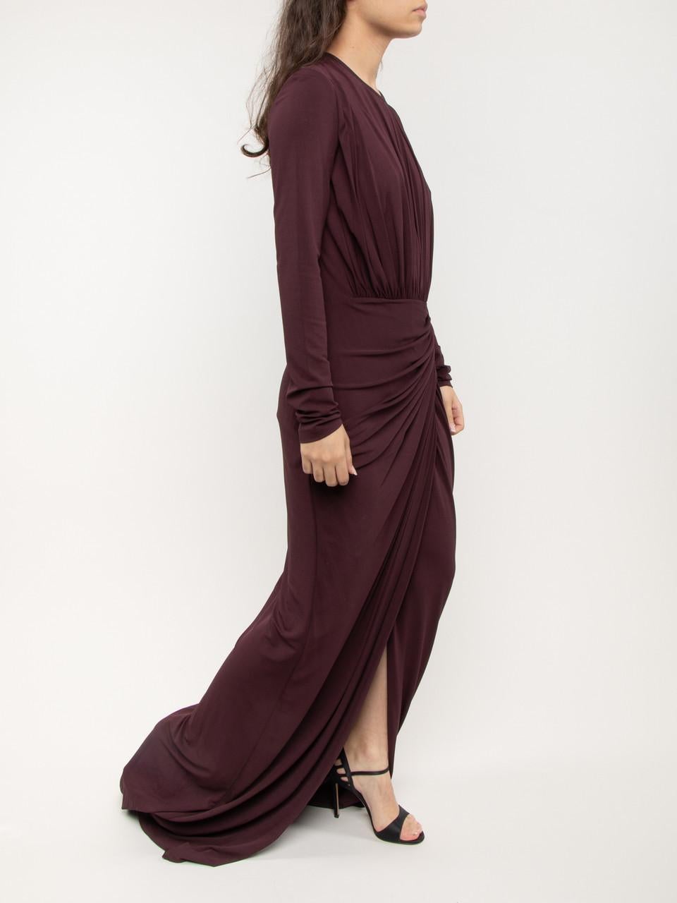 Pre-Loved Givenchy Women's Purple Stretchy Maxi Dress In Excellent Condition In London, GB