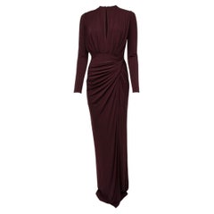 Pre-Loved Givenchy Women's Purple Stretchy Maxi Dress