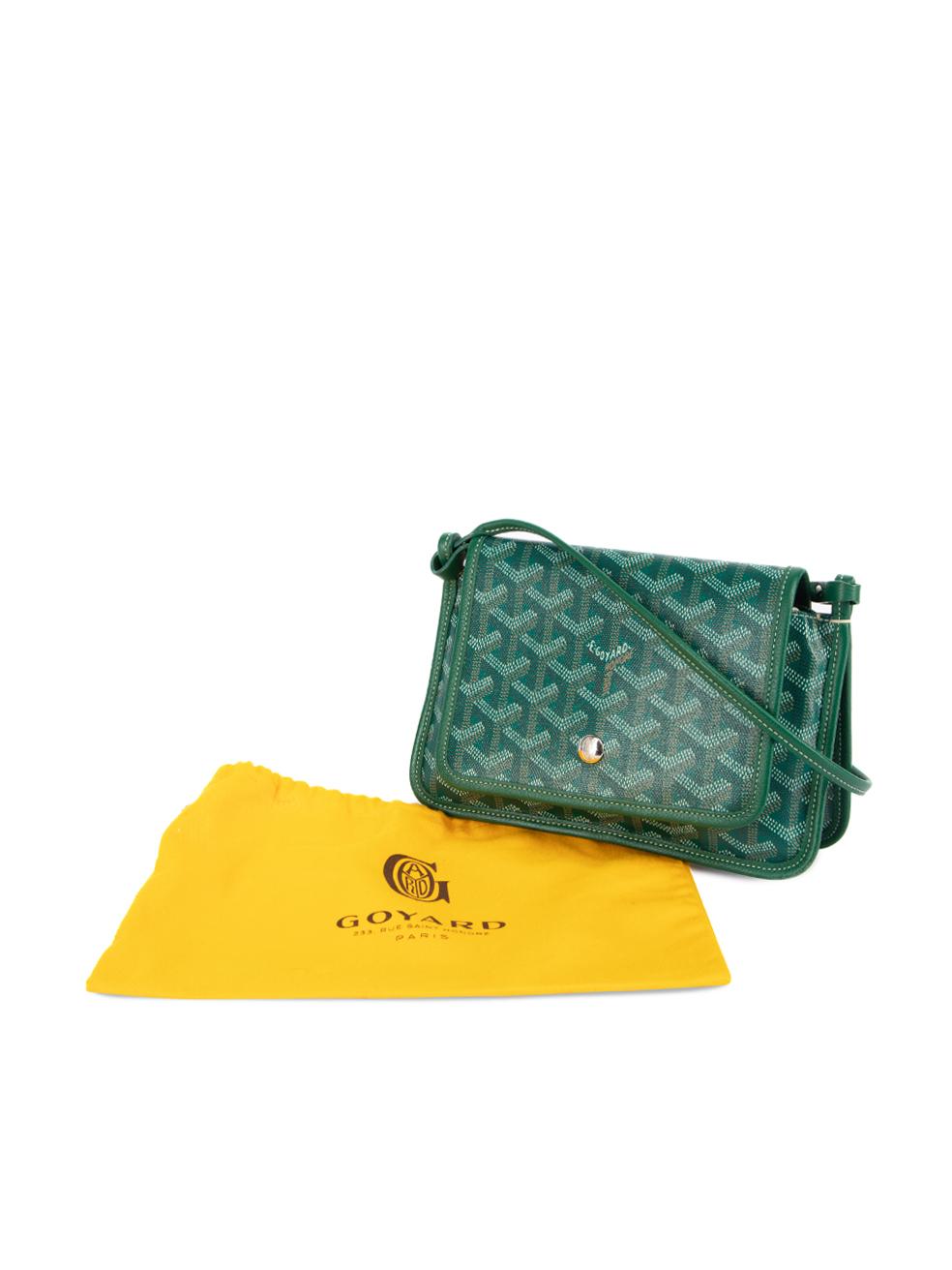 Pre-Loved Goyard Women's Green Goyardine Plumet Crossbody Bag 3