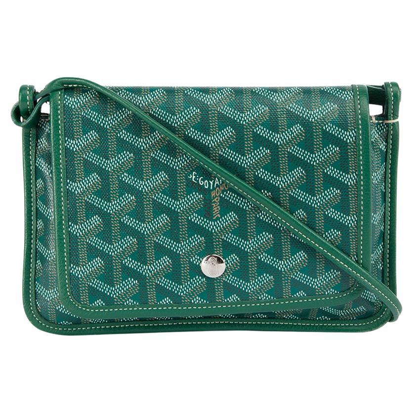Pre-Loved Goyard Women's Green Goyardine Plumet Crossbody Bag For Sale ...