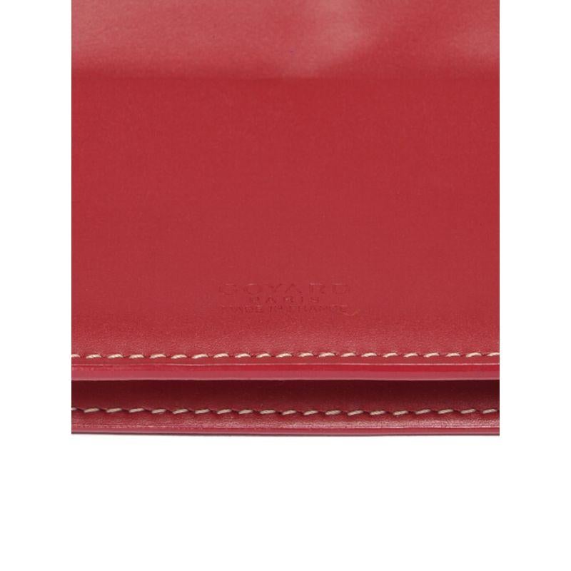 Pre-Loved Goyard Women's Limited Edition Red Leather Richelieu Wallet In Good Condition In London, GB