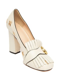 Pre-Loved Gucci Women's Bee and Star Marmont Heels