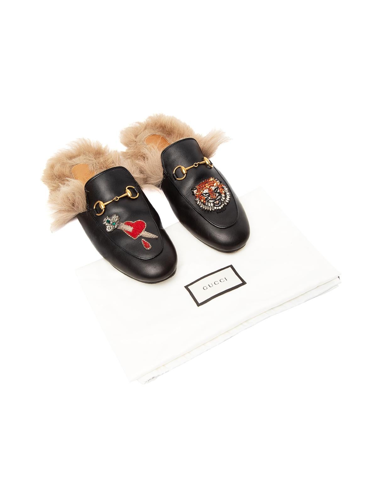 Pre-Loved Gucci Women's Fur Princetown Slippers 2