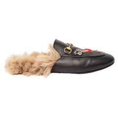 Used Pre-Loved Gucci Women's Fur Princetown Slippers