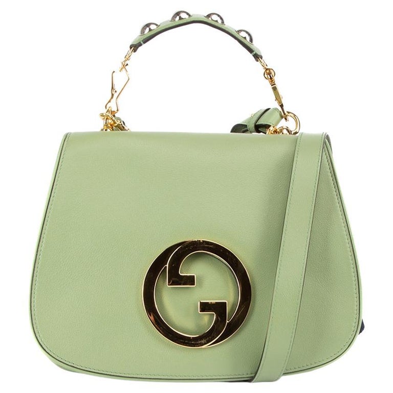 PreLoved Gucci Women's Green Blondie Double Strap Flap Bag For Sale at