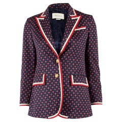 Pre-Loved Gucci Women's Multicoloured Patterned Blazer