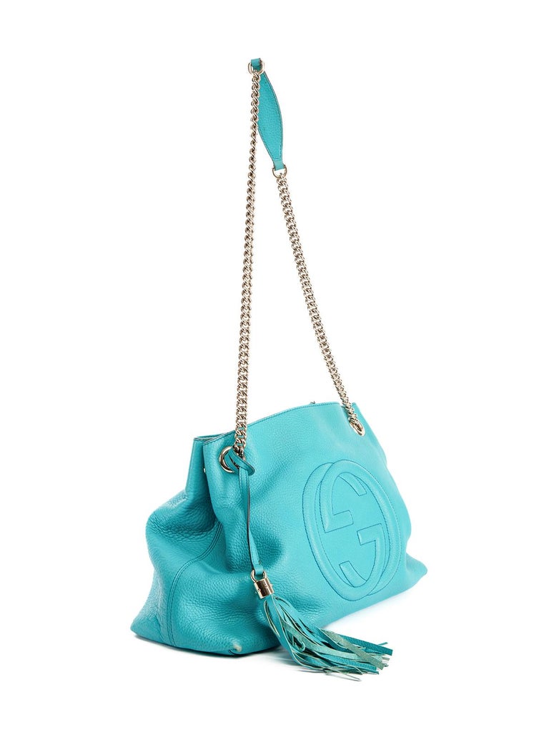 PreLoved Gucci Women's Pebbled Calfskin Medium Soho Shoulder Bag For