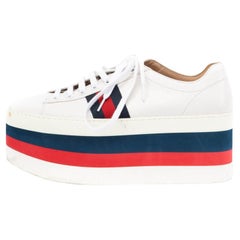 Pre-Loved Gucci Women's Peggy Trainers White Leather