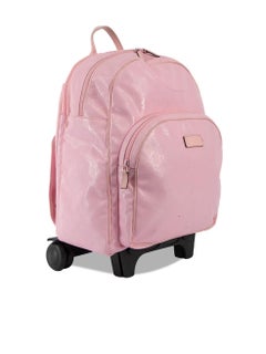 Pre-Loved Gucci Women's Pink GG Imprime Monogram Rolling Backpack