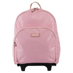 Pre-Loved Gucci Women's Pink GG Imprime Monogram Rolling Backpack