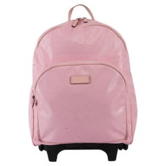 Zaino da donna GG Imprime Monogram Rolling di Gucci, usato, in rosa