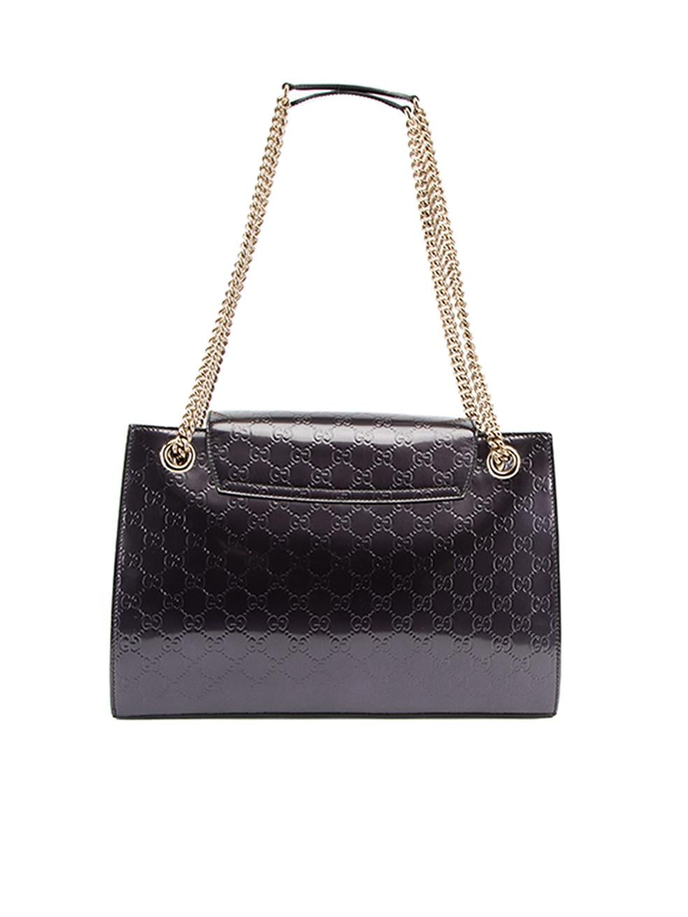 Pre-Loved Gucci Women's Purple Guccissima Large Emily Chain Shoulder Bag In Excellent Condition In London, GB