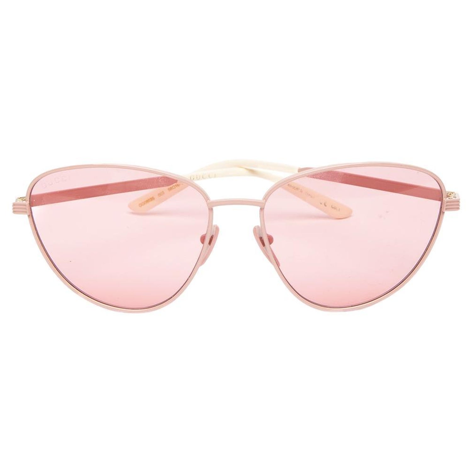century shit climax Pre-Loved Gucci Women's Thin Pink Cat Eye Sunglasses For Sale at 1stDibs